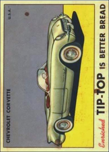 Sports Cars (1954) (Base Set) card 8 Chevrolet Corvette