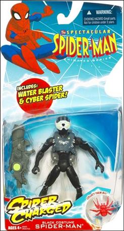Spectacular Spider-Man (Animated) Spider Charged figure 17 Black Costume Spider-Man (Water Blaster)