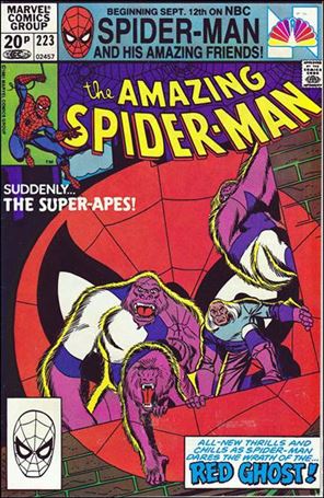 Amazing Spider-Man (1963) issue 223-B UK Price Cover