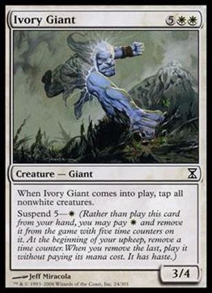 Magic the Gathering: Time Spiral (Base Set) card 24 Ivory Giant