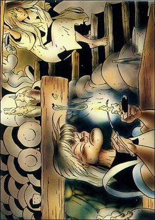 Bone: Series 1 (Base Set) card 35 Gran'ma Has a Plan
