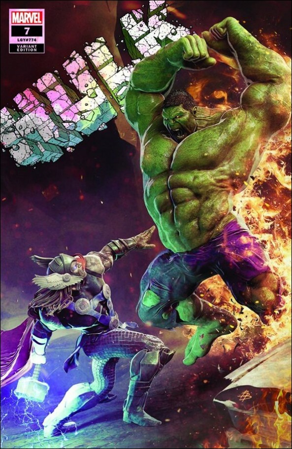 Hulk (2022) issue 7-K Björn Barends Frankie's Comics/Golden Apple Cover