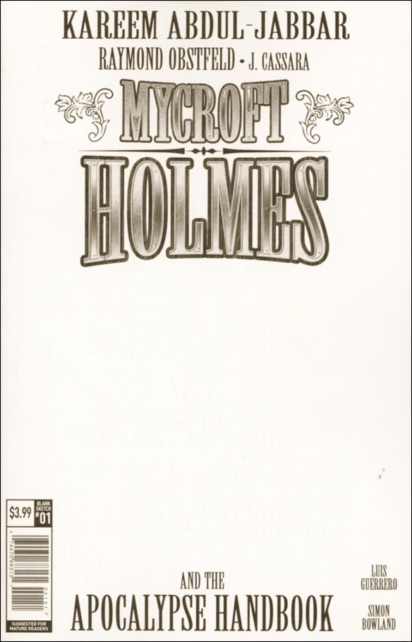 Mycroft Holmes and the Apocalypse Handbook issue 1-E Blank/Sketch Cover