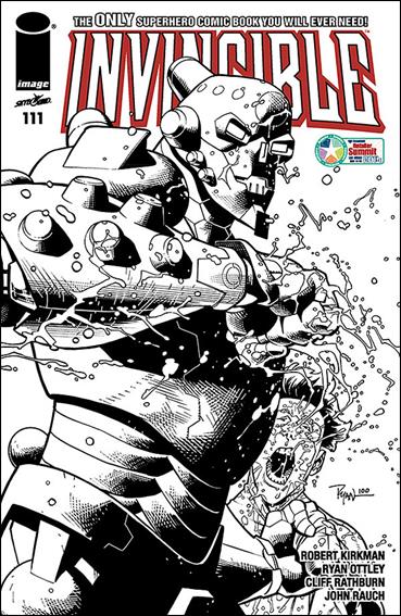 Invincible issue 111-D "Robot" Diamond Retailer Summit  B&W Cover