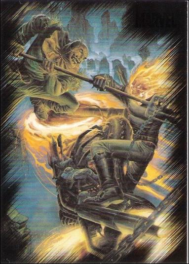 Marvel Heroes and Villains (Base Set) card 5 Ghost Rider vs Scarecrow