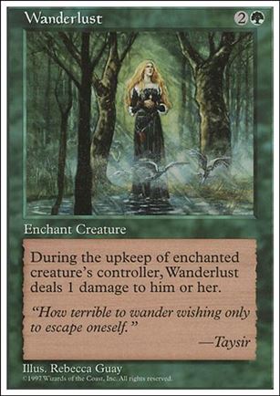 Magic the Gathering: 5th Edition (Base Set) card 339 Wanderlust