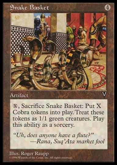 Magic the Gathering: Visions (Base Set) card 155 Snake Basket