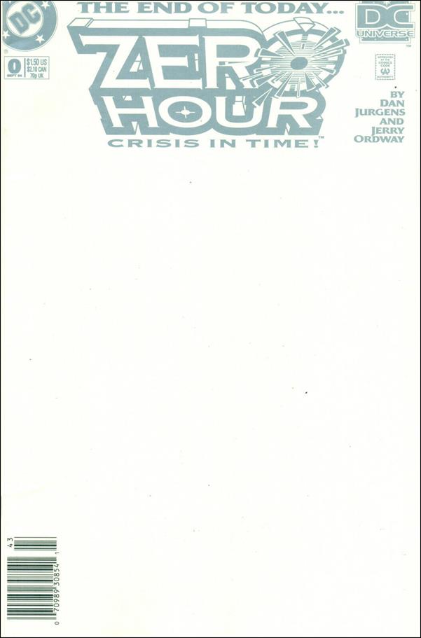 Zero Hour: Crisis in Time issue 0-B Newsstand Cover