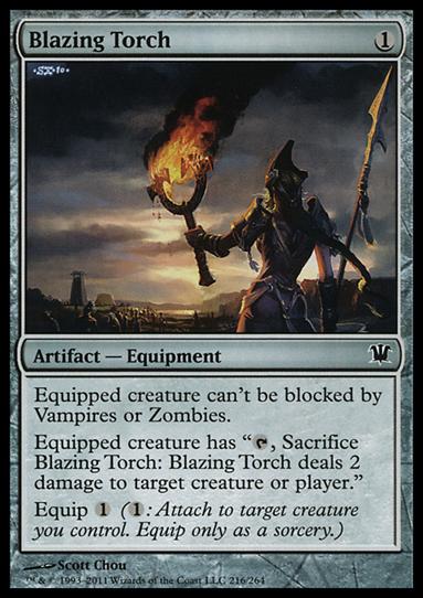 Magic the Gathering: Innistrad (Base Set) card 216 Blazing Torch