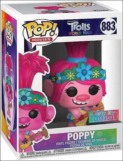 POP! Movies figure 883 Poppy (w/ Guitar) Party City Exclusive