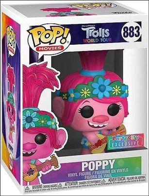 POP! Movies figure 883 Poppy (w/ Guitar) Party City Exclusive