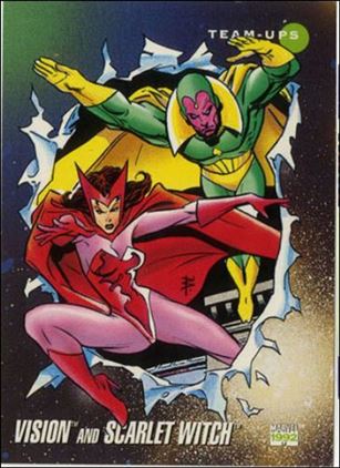 Marvel Universe: Series 3 (Base Set) card 85 Vision and Scarlet Witch
