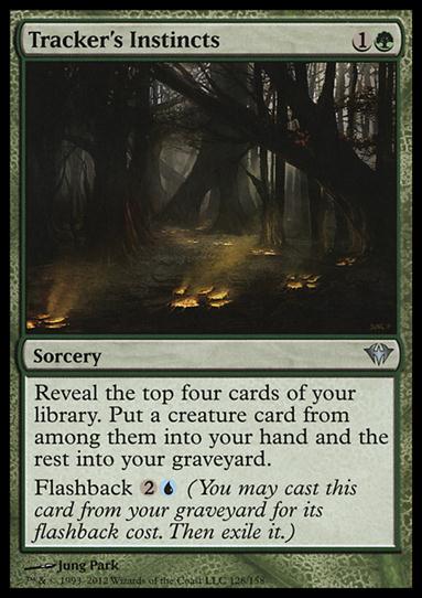 Magic the Gathering: Dark Ascension (Base Set) card 128 Tracker's Instincts