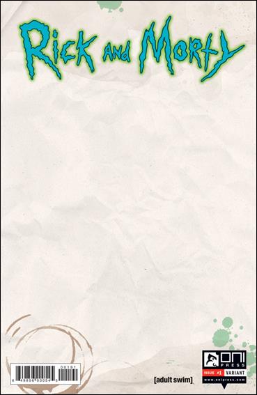 Rick and Morty (2015) issue 1-E Blank Cover
