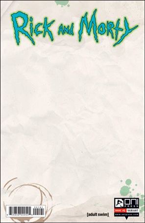 Rick and Morty (2015) issue 1-E Blank Cover