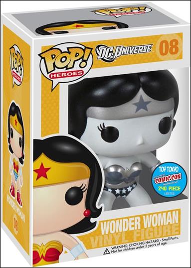 POP! Heroes figure 8-C Wonder Woman B&W Toy Tokyo NYCC 1/240