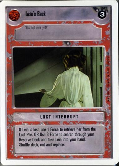 Star Wars: Premiere Unlimited (Base Set) card 244 Leia's Back