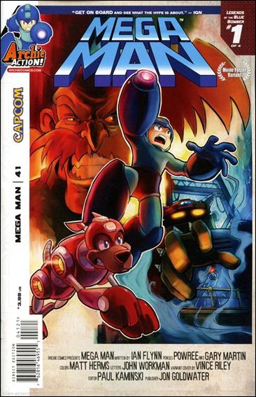 Mega Man issue 41-B Vince Riley Movie Poster Cover