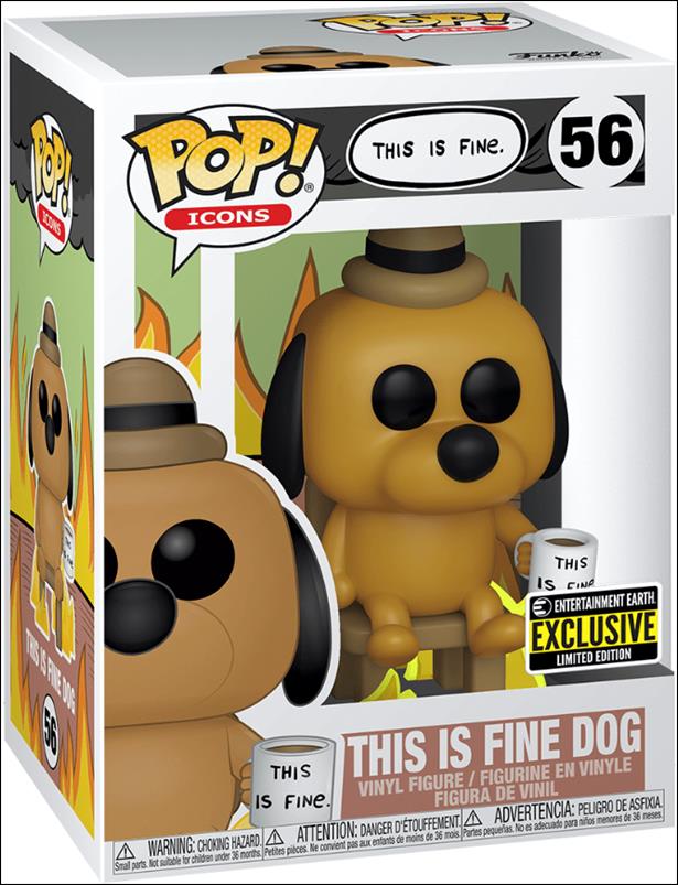 POP! Icons figure 56 This is Fine Dog Entertainment Earth Exclusive