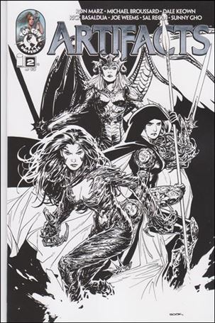 Artifacts (2010) issue 2-G Ryan Sook B&W 2nd Print Cover