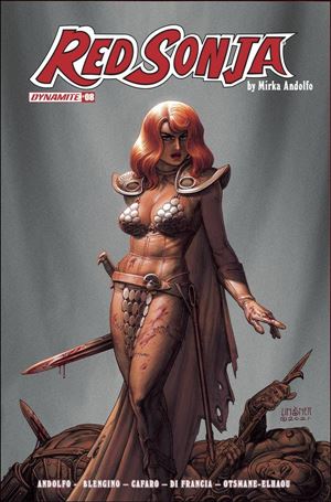 Red Sonja (2021) issue 8-C Joseph Michael Linsner Cover