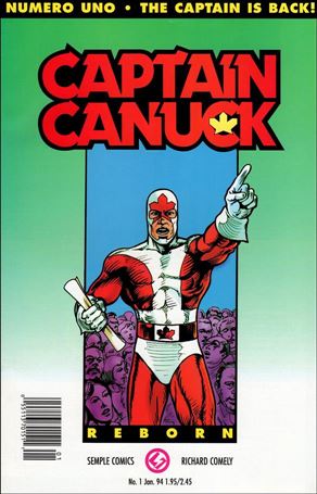 Captain Canuck Reborn issue 1 Green Cover