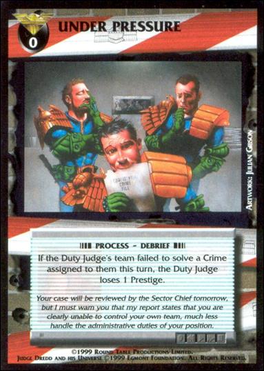 Dredd: The Card Game card 130 Under Pressure