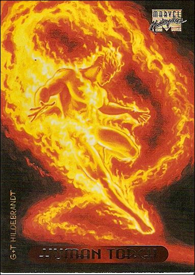 1994 Marvel Masterpieces (Base Set) card 52 Human Torch