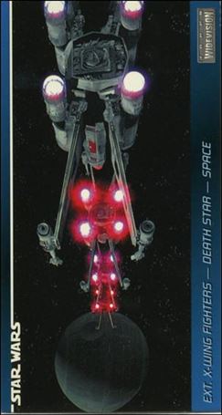 Star Wars Widevision Pepsi MailAway (Promo) card 89 Ext. X-Wing Fighters - Death Star - Space
