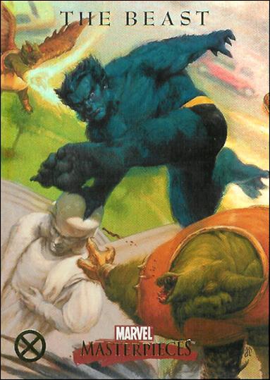 2007 Marvel Masterpieces (X-Men Parallel Foil Subset) card X9 The Beast
