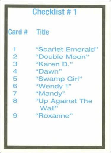 Art of Curves (Base Set) card CK1 Checklist 1