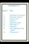 Art of Curves (Base Set) card CK1 Checklist 1