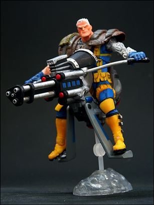 Marvel Legends (Series 6) figure 1-D Cable (Blue & Yellow Costume w/ Poster) (Canada)