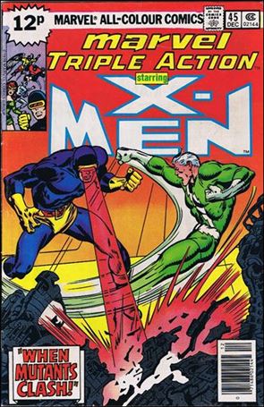 Marvel Triple Action (1972) issue 45-B UK Price Cover