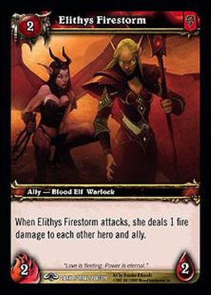 World of Warcraft: Through the Dark Portal (Base Set) card 208 Elithys Firestorm