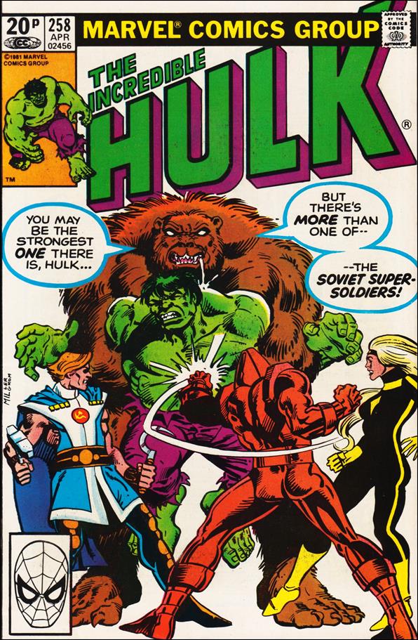 Incredible Hulk (1968) issue 258-B UK Price Cover