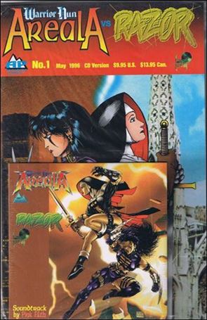 Warrior Nun vs Razor issue 1-B Polybagged CD Edition