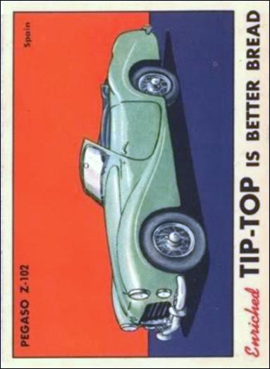 Sports Cars (1954) (Base Set) card 22 Pegaso Z-102