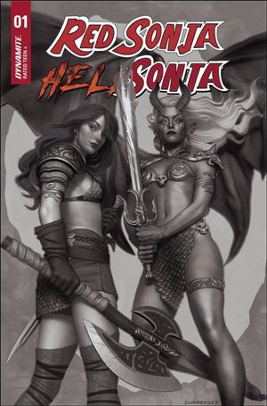 Red Sonja / Hell Sonja issue 1-H Rebeca Puebla 1:15 B&W Cover