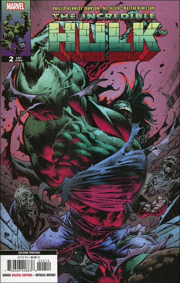 Incredible Hulk (2023) issue 2-E Nic Klein Cover (Second Printing)