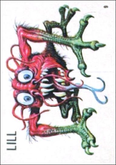 Ugly Stickers (1965) (Base Set) card 9-C Lil
