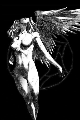 Maria Llovet's Eros/Psyche issue 2-F Kajo Baldisimo 1:20 Black & White Cover