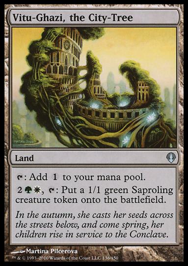 Magic the Gathering: Archenemy (Base Set) card 136 Vitu-Ghazi, the City-Tree