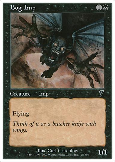 Magic the Gathering: 7th Edition (Base Set) card 122 Bog Imp
