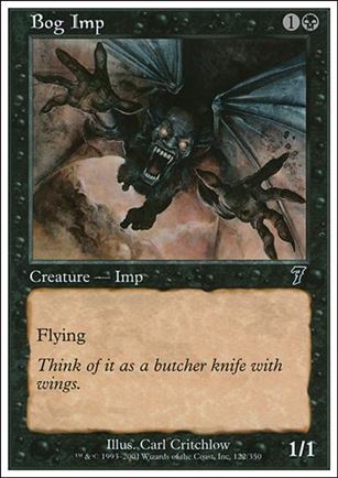 Magic the Gathering: 7th Edition (Base Set) card 122 Bog Imp