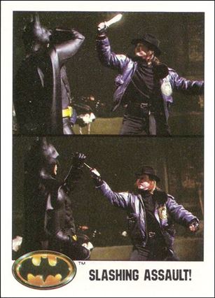 Batman: Series 1 (Base Set) card 88 Slashing Assault!
