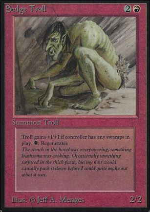 Magic the Gathering: Limited Edition Alpha (Base Set) card 172 Sedge Troll