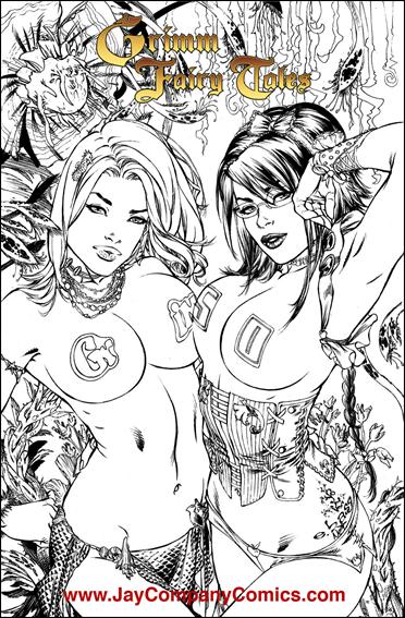 Grimm Fairy Tales (2005) issue 50-L e.Bas Jay Company Black & White Cover 1/100