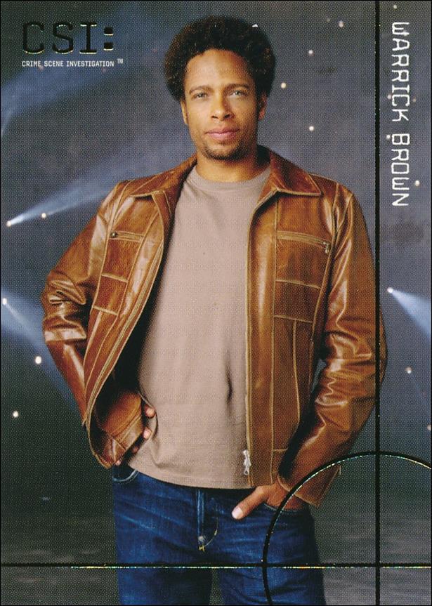 CSI: Crime Scene Investigation - Series Two (Gold Foil Set B) card CSI2-F3 Warrick in Action