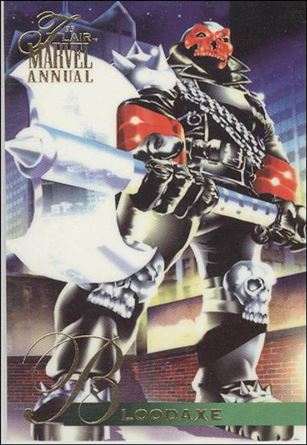 Marvel Annual Flair '95 (Base Set) card 112 Bloodaxe